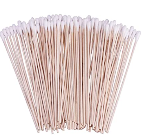 Picture of 400 Count 6 Inch Long Cotton Swabs with Wooden Handles Cotton Tipped Applicator for Cleaning
