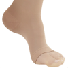 Picture of AW Style 265 Microfiber Opaque Open Toe Thigh Highs w/Dot Silicone Band- 20-30 mmHg- Natural