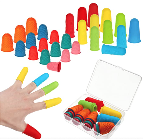 Picture of 32 Pieces Rubber Finger Tips Protectors