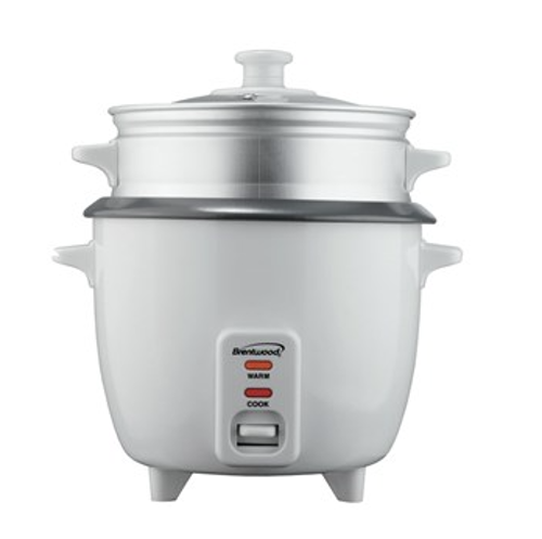 Picture of 10 Cups (Uncooked) Rice Cooker with Steamer- White