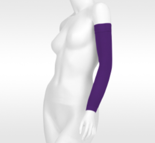 Picture of Soft Compression Arm Sleeves for Lymphedema-Amethyst, Size 5, Long, 30-40 mmHg