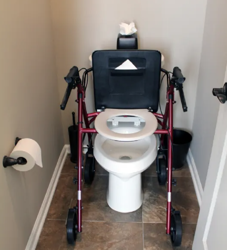 Picture of Free2Go Rollator with Built in Commode Seat