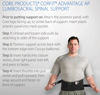 Picture of CorFit Advantage AP Lumbosacral Spinal Support