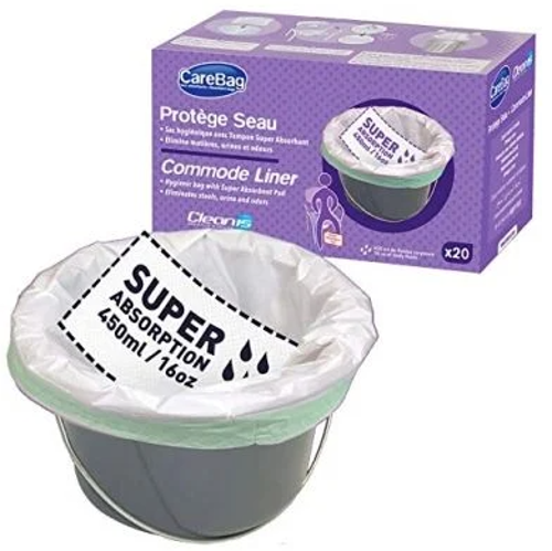Picture of Carebag Commode Liner with Super Absorbent Pad- Box of 20