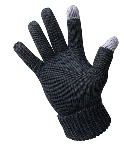 Picture of Merino Wool Gloves- Charcoal Grey