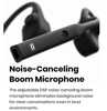 Picture of Bluetooth Headset with Noise-Canceling Boom Microphone - Wireless Headset