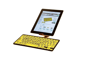 Picture of Black on Yellow Bluetooth Mini Keyboard