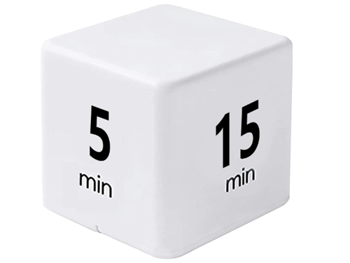 Picture of Cube Timer, Kitchen Timer for Time Management and Countdown Settings