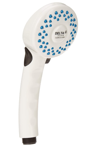Picture of Delta Faucet Single-Spray Touch-Clean Hand Held Shower Head, White
