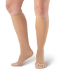 Picture of Microfiber Opaque Open Toe Knee Highs 15-20 mmHg Natural -LARGE