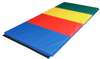 Picture of CanDo Accordion Mat - 2" EnviroSafe Foam with Cover - 6' x 12' - Rainbow Colors