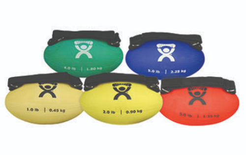 Picture of CanDo Handy Grip weight ball - 5-piece set (1 each: 1,2,3,4,5 lb)