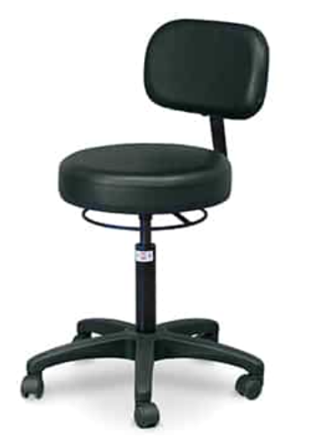 Picture of Economy Air-Lift Stool with Circular Ring Control Handle and Backrest