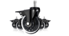 Picture of Office Chair Wheels with Brakes 5 Packs 3 inch for Hardwood Floors and Low Pile Carpet