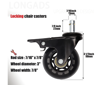 Picture of Office Chair Wheels with Brakes 5 Packs 3 inch for Hardwood Floors and Low Pile Carpet