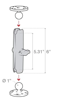 Picture of Mounts-Double Socket Arm (Long) Compatible with RAM B Size 1" Ball Components