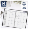 Picture of DayMinder 2023 Monthly Planner, Black, Large, 8" x 12"