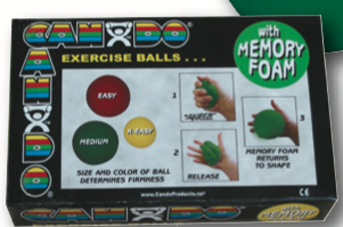 Picture of CanDo Memory Foam Ball Exerciser, Set of 3