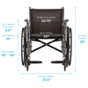 Picture of Nova- Hammertone Steel Wheelchair, 20"