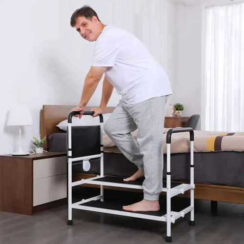 Picture of High Bedside Step Stool With Handles