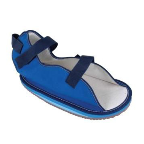 Picture of Canvas Rocker Bottom Cast Shoe in Blue