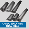 Picture of CanDo Composite Firm Foam Round & Half Roller - Black