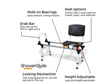 Picture of ShowerGlyde Sliding Transfer Bench- Model SG1