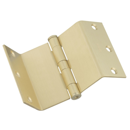 Picture of Satin Brass Offset Door Hinge