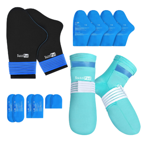 Picture of Cold Therapy Socks & Hand Ice Pack Cold Gloves for Chemotherapy Neuropathy-S/M