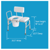 Picture of Carex Padded Transfer Bench with Commode