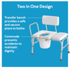 Picture of Carex Padded Transfer Bench with Commode