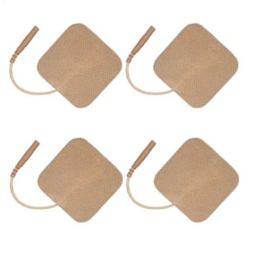 Picture of Pack of 4 2" X 2" Square Tan Cloth Electrodes