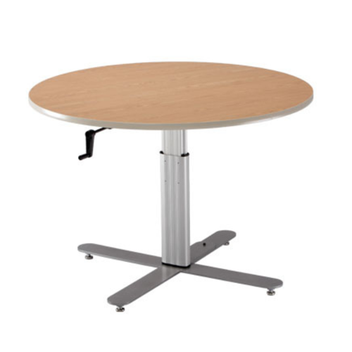 Picture of Adjustable Large Round Table with Hand Crank