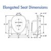 Picture of Standard Clean Shield Elevated Toilet Seat with Support Arms