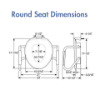 Picture of Standard Clean Shield Elevated Toilet Seat with Support Arms