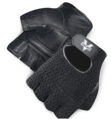 Picture of Economy Mesh-Back Padded Wheelchair Gloves, Black