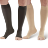 Picture of AW Style 291OT Luxury Opaque Open Toe Knee Highs (20-30 mmHg)