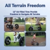 Picture of KneeRover PRO All Terrain Knee Scooter with Shock Absorber - Silver