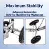 Picture of KneeRover PRO All Terrain Knee Scooter with Shock Absorber - Silver