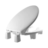 Picture of Open-Front Elevated/Raised Toilet Seat with 3" Lift-Elongated