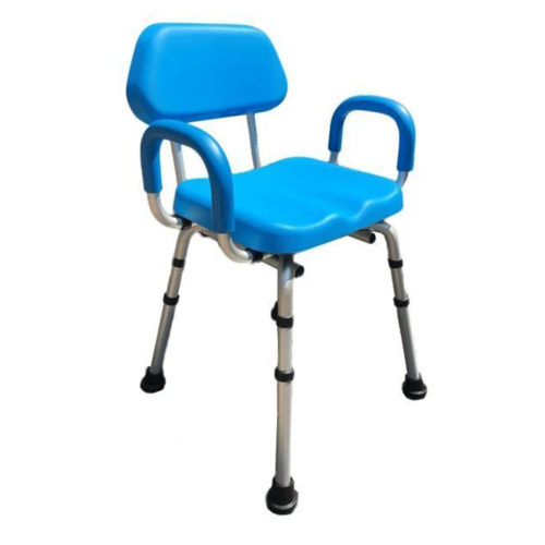 Picture of Deluxe Padded Shower Chair With Armrests