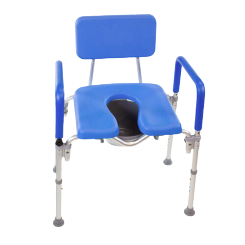 Picture of DIGNITY ULTRA-PREMIUM PADDED BARIATRIC EXTRA LARGE COMMODE/SHOWER CHAIR. 600LB CAPACITY **OVERSIZED**