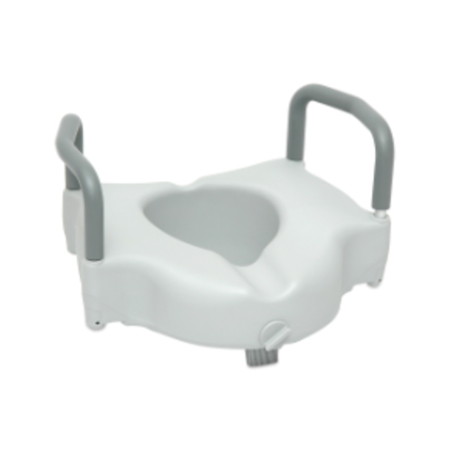 Picture of Clamp-On Raised Toilet Seat with Lock and Arms