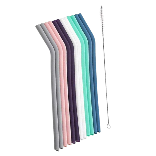 Picture of Reusable Silicone Drinking Straws