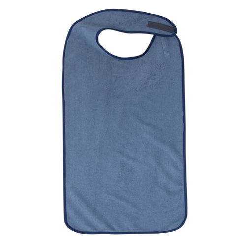 Picture of Adult Bib Mealtime Clothing Protectors-Fancy Navy