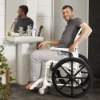 Picture of Etac Clean 24" Self-Propelled Wheelchair Shower/Commode Combo Chair