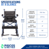 Picture of Pisces Ultra-Fold Compact Portable Lightweight Transport Chair