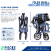 Picture of Pisces Ultra-Fold Compact Portable Lightweight Transport Chair